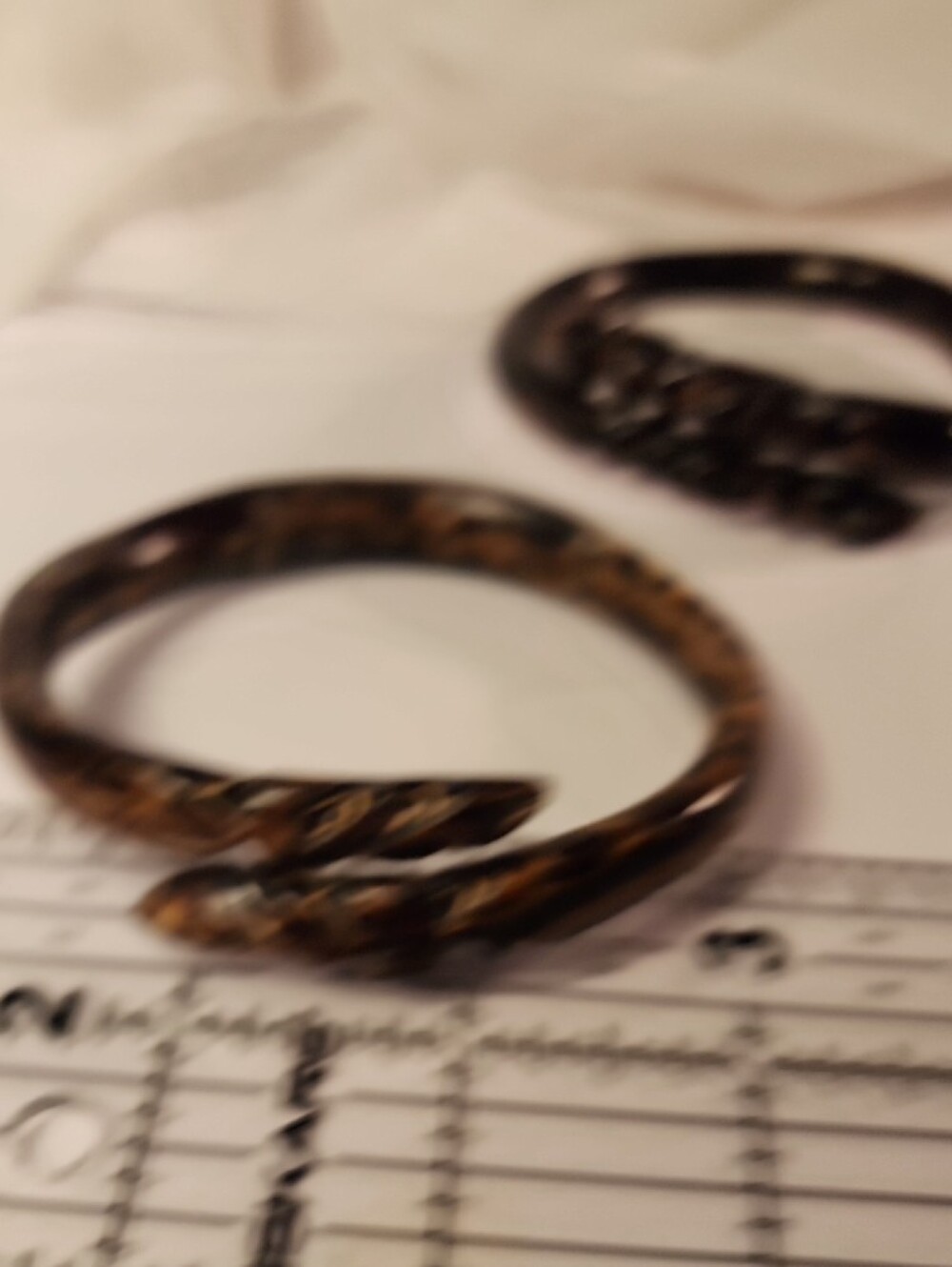 BakeLite Dark Brown Bangle Bracelet Set- Women Accessories - Picture 8 of 8